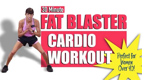30 Minute Fat Blaster Cardio Workout Women Over 40 Fitness With