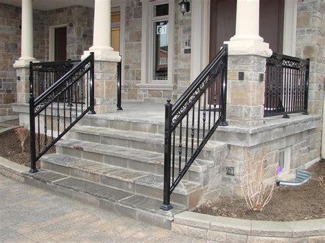 Aluminum hand railing for stairs or porch. Aluminum Stair Railings in Toronto and GTA