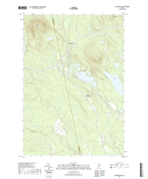 Mytopo Lead Mountain Maine Usgs Quad Topo Map