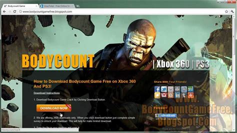 Bodycount Game Download Free Xbox 360 Ps3 Youtube