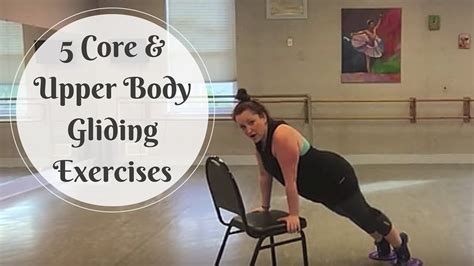 5 Core And Upper Body Exercises Using Gliding Discs Youtube