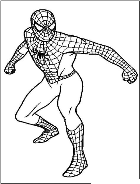 Omalovánka Spider Man Se Chystá Uvolnit Svou Síť K Vytisknutí Zdarma