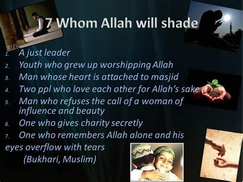 7 Whom Allah Will Shade Allah Islam Lost Hope