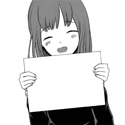Anime Girl Holding Sign Rmemetemplatesofficial