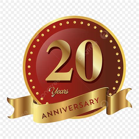 20th Anniversary Vector Hd Images 20th Anniversary Badge Logo Icon