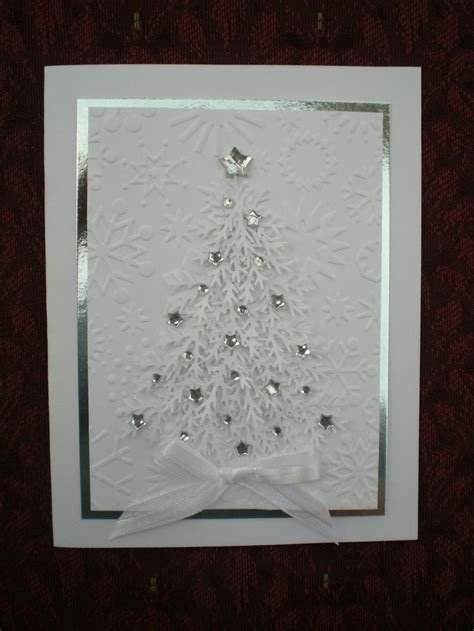 Christmas Card White Embossed Snowmen With Let It Snow Sentiment