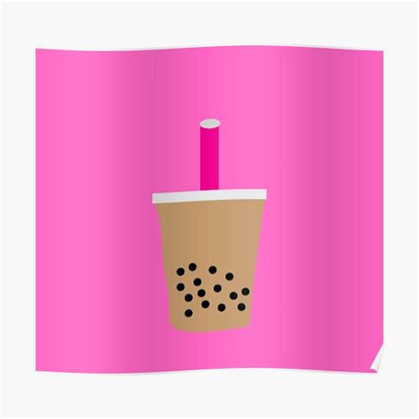 Boba Drink Posters Redbubble