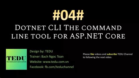 PPT Dotnet CLI The Command Line Tool For ASP NET Core PowerPoint Presentation ID