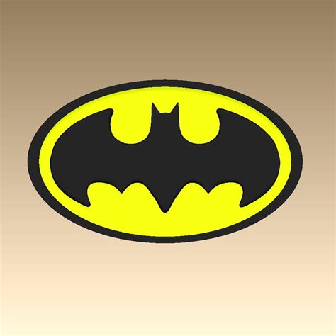 Archivo Stl Gratuito Logo Batman ・design Para Impresora 3d Para