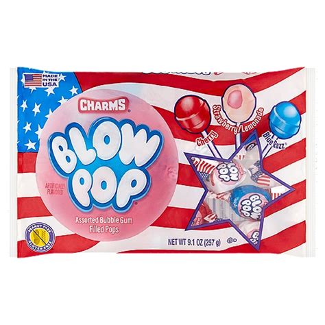 Charms Blow Pop Assorted Bubble Gum Filled Pops 9 1 Oz