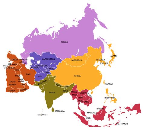 geo map asia