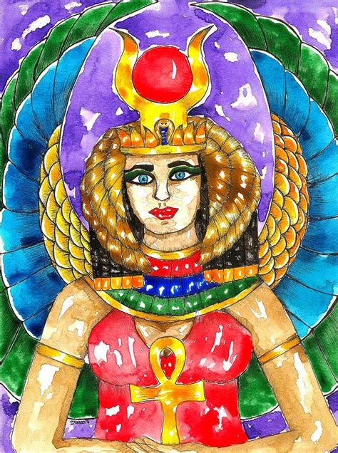 Isis Egyptian Mother Goddess Painting By Tara Reynolds