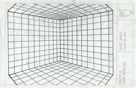 Two Point Perspective Grid Perspective Drawing Lessons Perspective