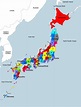Large detailed administrative map of Japan. Japan large detailed ...