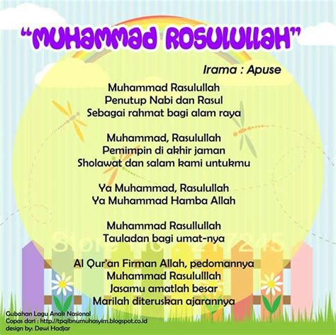 Lagu lagu anak islami mp4 kualitas terbaik dan paling enak didengar. Pin di Lirik Lagu Anak Indonesia versi Islami (by Dewi Hadjar)