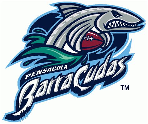 Pensacola Barracudas Logo Primary Logo Arena Football 2 Af2