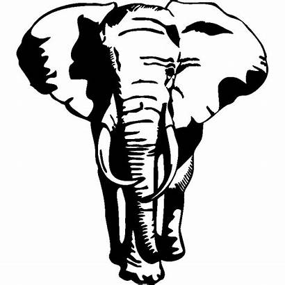 Elephant Stencil Silhouette Decal Sticker Elefant Vinyl