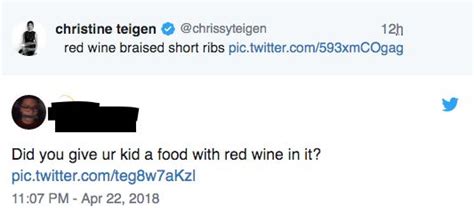 Chrissy Teigen Got Mom Shamed For Cooking With Wine And She Put A Cork