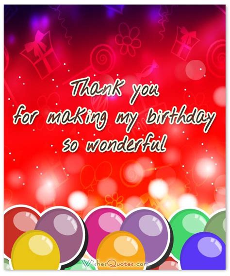 Thank You Messages For Coming To My Birthday Party By Wishesquotes
