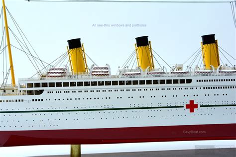 HMHS BRITANNIC Handcrafted Wooden Ship Model SavyBoat