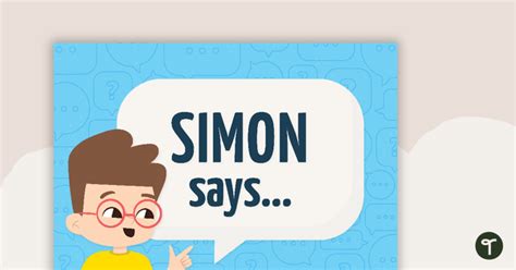 Simon Says Instruction Cards Teaching Resource Teach Starter