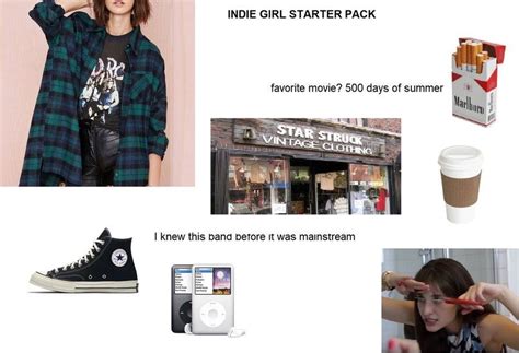 500 Days Of Summer Indie Girl Indie Music Indie Rock Starter Pack