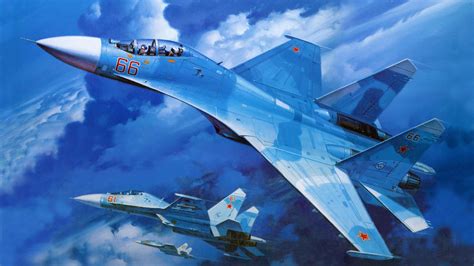 Wallpaper Su 27 Military Fighter In Blue Sky 2560x1600 Hd Picture Image