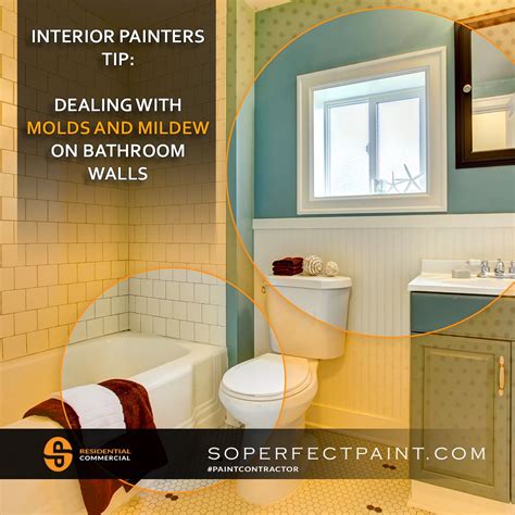 Interior Painters Tip Dealing With Molds And Mildew On Bathroom Walls Painting Tips Mold And