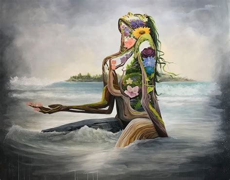 Surreal Portraits Celebrate Mother Earth With Women Made Out Of