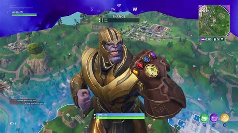 Eliminating Thanos Fortnite Battle Royale New Mode Youtube