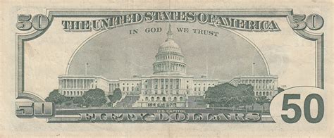 50 Dollars Federal Reserve Note Large Portrait United States Numista