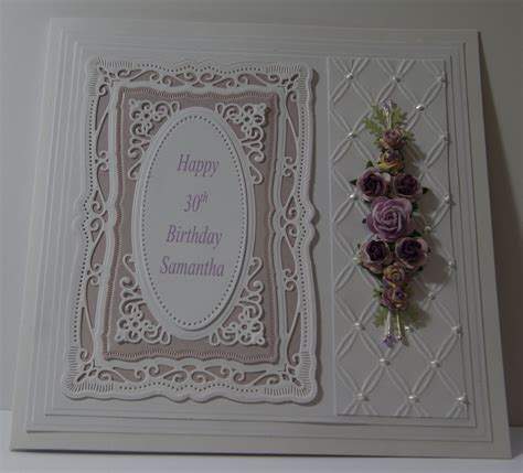 Spellbinder Birthday Card Flower Cards Cards Handmade Beautiful