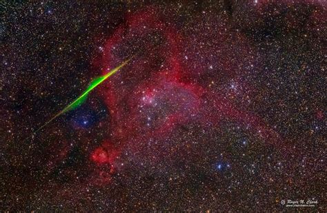Clarkvision Photograph A Spiral Meteor Spears The Heart