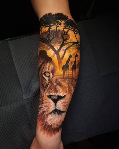 Top 100 African Lion Tattoo Designs