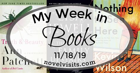 My Week In Books 111819 More Novel Visits