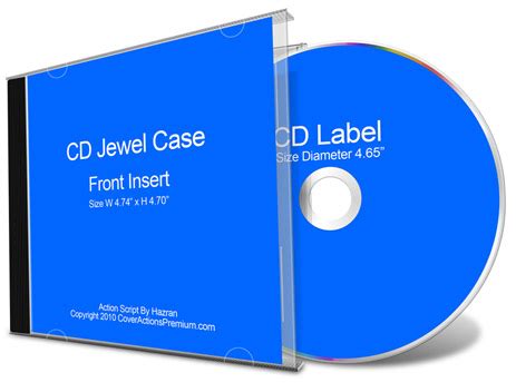 Download CD Jewel Case Mockup Action | Cover Actions Premium | Mockup PSD Template