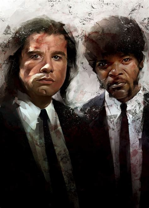 Vincent And Jules Poster By Dmitry Belov Displate Pulp Fiction