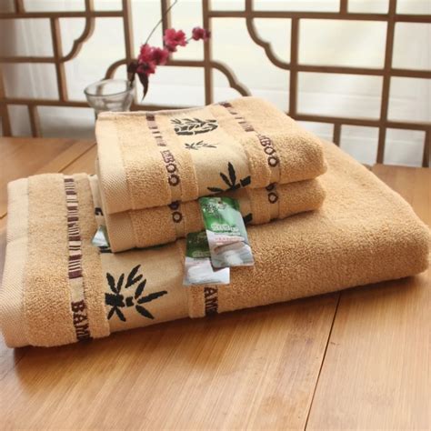 3pcs Print Towel 100 Bamboo Fiber Bath Beach Face Towel Sets For