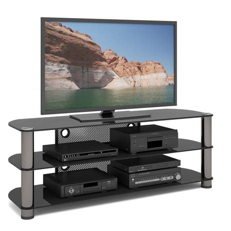 Shop Sonax Ny 9584 New York 58 Inch Metal And Glass Tv Stand Free