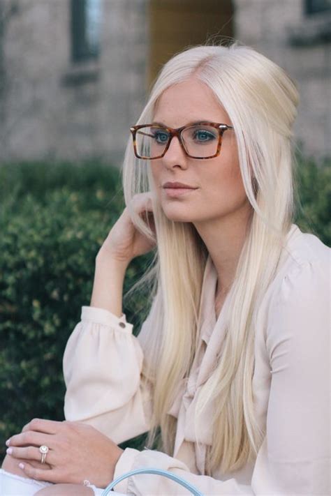 Blonde Professional Woman In Glasses Womens Glasses Trendy Glasses Blonde Fashion