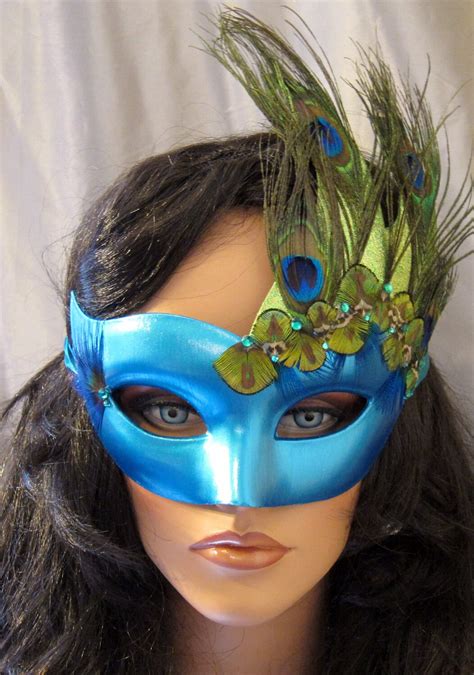 Peacock Couture Masquerade Mask
