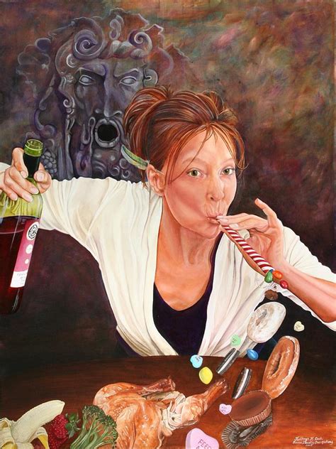 Seven Deadly Sins Gluttony Painting By Kathryn Mcgaugh Fine Art America
