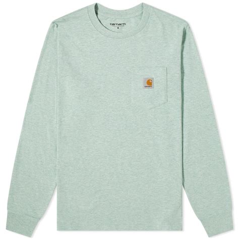 Carhartt Wip Long Sleeve Pocket Tee Zola Heather End