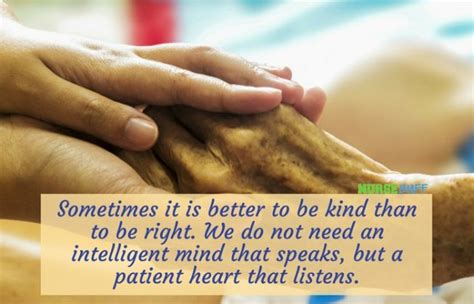 Todays Quote A Patient Heart That Listens Nursebuff