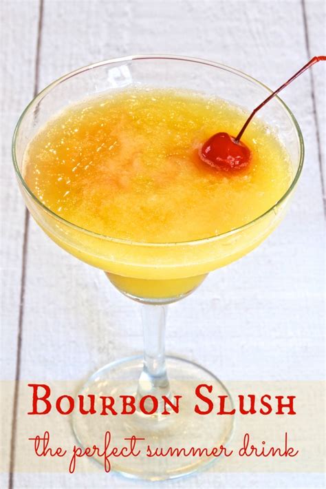 Ingredients 2 oz bourbon 1 oz ginger syrup* 1 oz unfiltered apple juice 1 oz lemon juice a few cracks of black pepper. Bourbon Slush Recipe - Jo-Lynne Shane