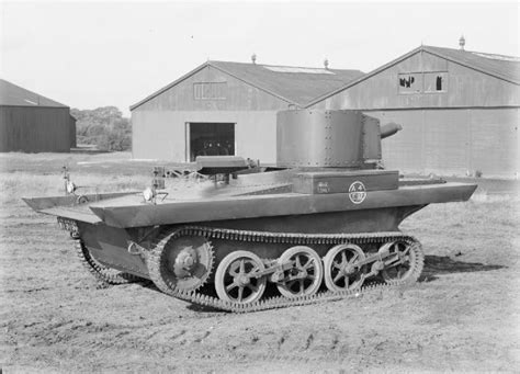 Photo Vickers Carden Loyd Light Amphibious Tank 1930s World War Ii