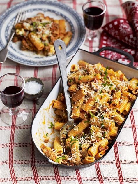 Pasta With Sausages Fennel Seed And Mozzarella Ragù Recipe Delicious