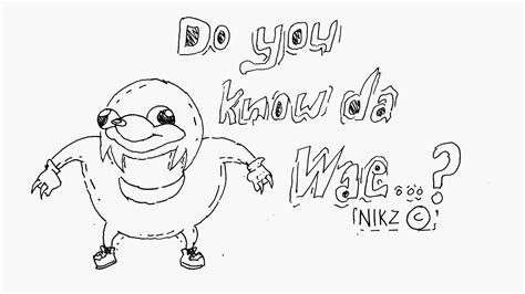 How To Draw Ugandan Knuckles Extreme Meme Do You Know Da Wae Youtube