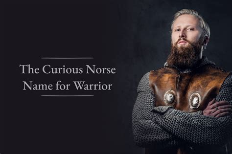 The Curious Norse Name for Warrior - Viking Style