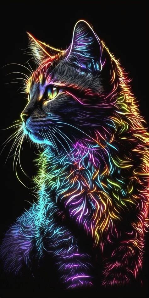 Gorgeous Cats Pretty Cats Cute Animal Drawings Colorful Drawings